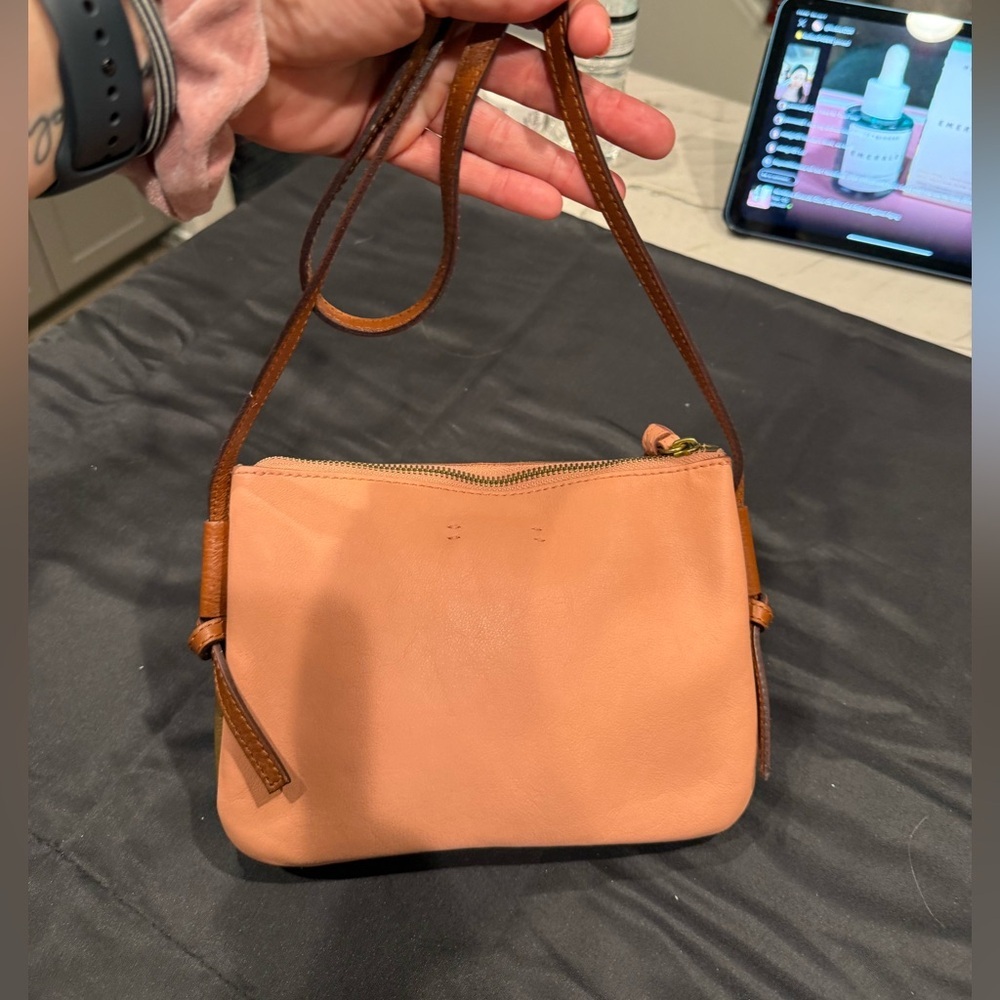 Madewell The Knotted Crossbody Bag in Colorblock Weathered Olive Multi (Pink) - Picture 10 of 11